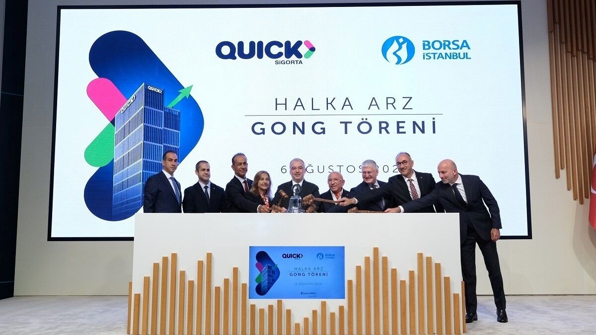 Borsa İstanbul'da gong Quick Sigorta için çaldı