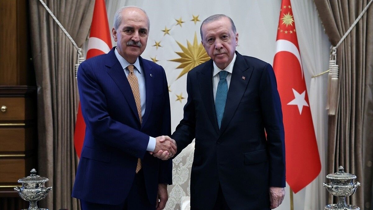 Cumhurbaşkanı Erdoğan, TBMM Başkanı Kurtulmuş'u kabul etti