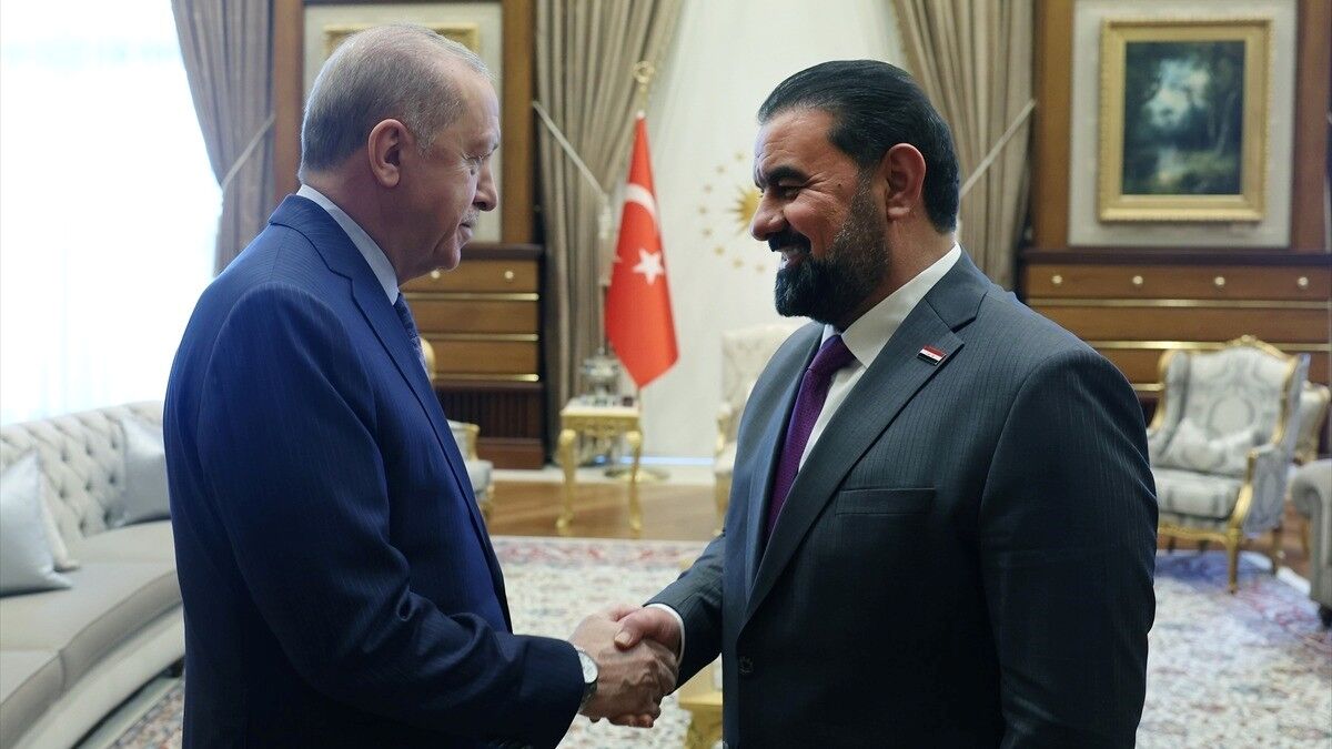 Cumhurbaşkanı Erdoğan, Irak Temsilciler Meclisi Başkanı Halbusi'yi kabul etti