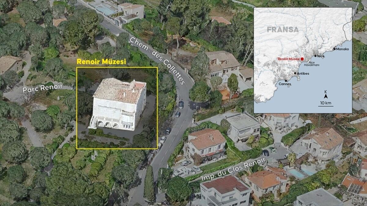 Fransa'da Renoir Müzesi'nden tahmini değeri 9 milyon avro olan tablolar çalındı