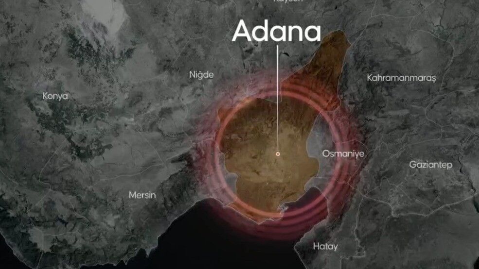 Adana'da 4,8 büyüklüğünde deprem