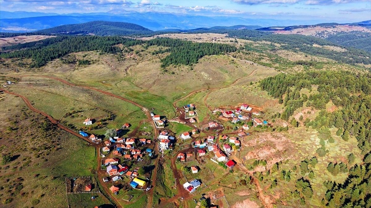 Çankırı'da Yapraklı Yaylası sonbahar renklerine büründü