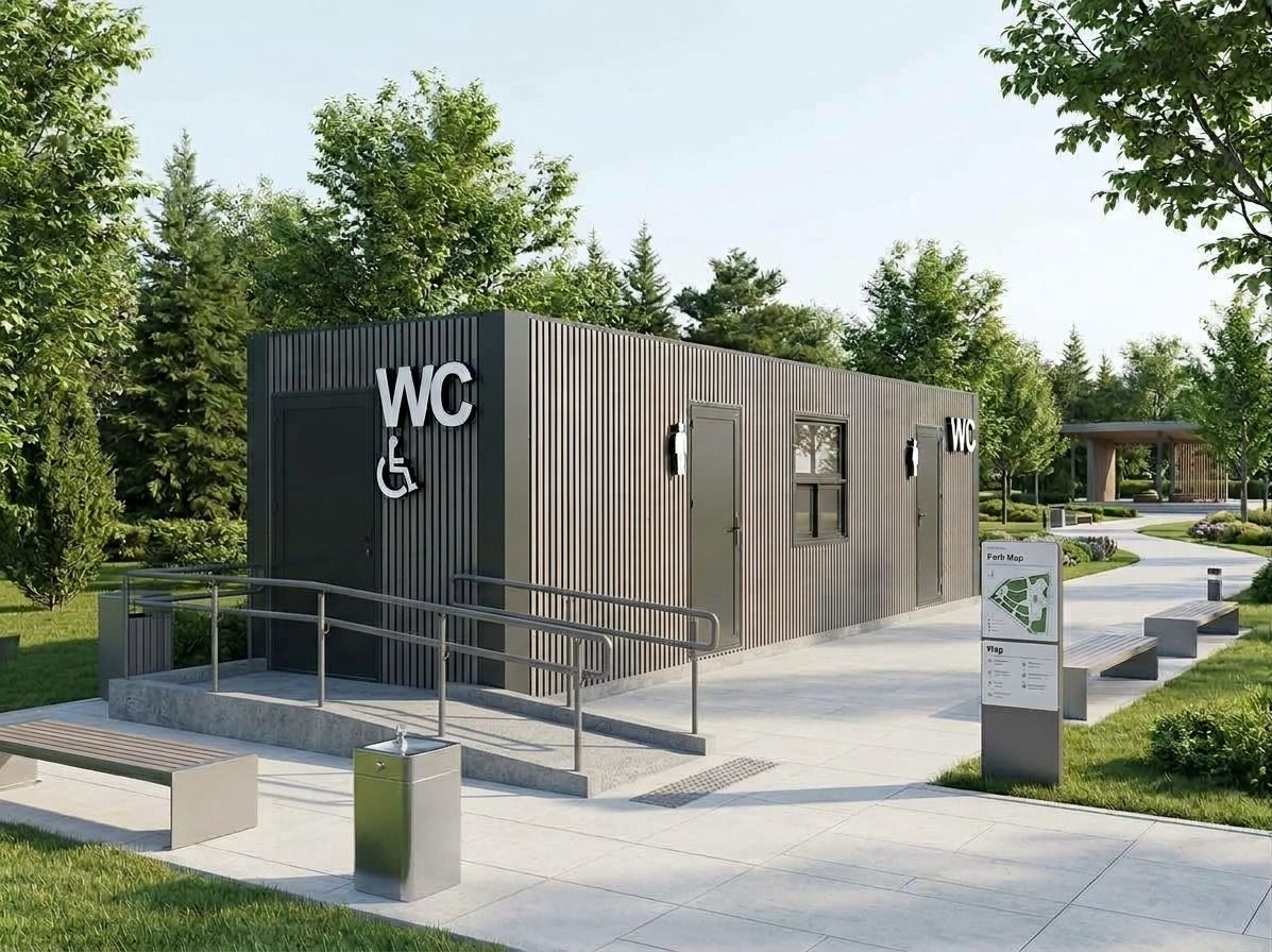 Karmod Gürcistan'da lüks tuvalet kabini projesini tamamladı