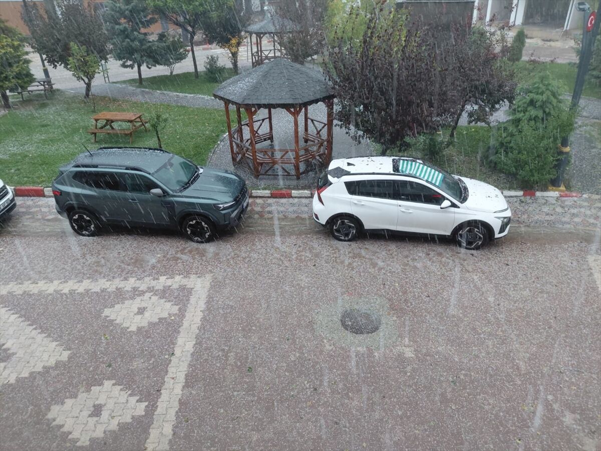 Tokat'ta dolu etkili oldu